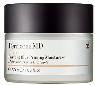 Perricone MD No Makeup Instant Blur Priming Moisturiser 30ml- Moisturizing Primer – Blurs Pores, Redness & Wrinkles – Smooths Skin for Flawless Makeup Application – Thick, Ultra-Rich, Fragrance-Free