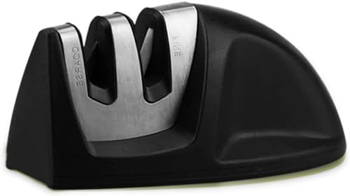 MAHWER Knife Sharpeners Knife Sharpener 2 Stages Knife Sharpening Stone Grindstone Whetstone Grinder Household Diamond and Ceramic Stages Anti-Slip Base