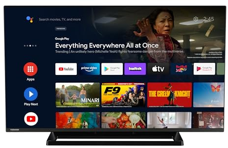 Toshiba 40LA3E63DAZ Android TV 40 Inch (Full HD Smart TV, HDR, Triple Tuner, Dolby Audio, Bluetooth) [2024]
