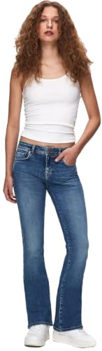 LTB Jeans Damen Juliana - Bootcut Low Rise Basic-5-Pocket Medium Wash Blau aus Baumwollgemisch - Größe W27L34