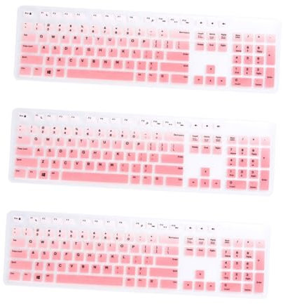 ARTIBETTER 3 Stück Tastaturabdeckungen Für Kb216 Silikon-tastaturhaut Ästhetische Tastatur-schutzfolie Leicht Zu Reinigen Voll