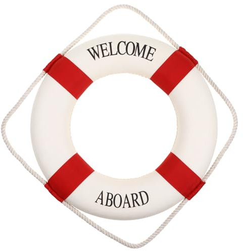 CAXUSD 2St Rettungsring Dekorationen home decor wohnungseinrichtung wischtelgeschenk Wohnaccessoire Rettungsring Boje Zeichen heim schwimmboje floties Wanddekorationszubehör Beschreibung