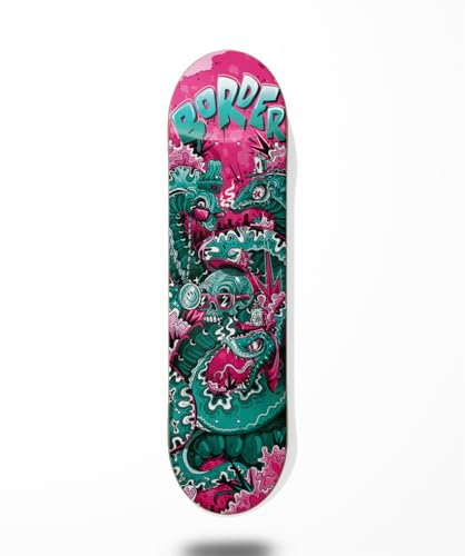 Border Skateboard Skateboard Deck - Snake Pink 8.0