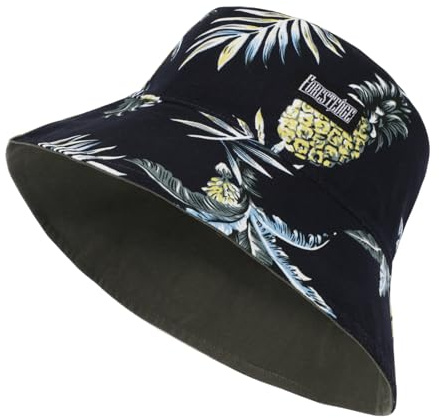 TAGVO XL Fischerhut Reversibel Anglerhut Große Bucket Hat Baumwolle Faltbar Sonnenhut Sommerhut Eimerhut Für Damen Herren
