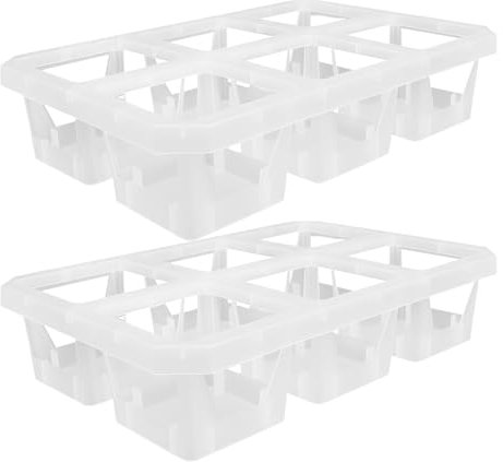 ibasenice 2pièces Pot De Contrôle des Racines Plastique pour Orchidée avec Organisateur Individuel pour Pot De Fleurs Empilable Et Vide pour Croissance De Plante