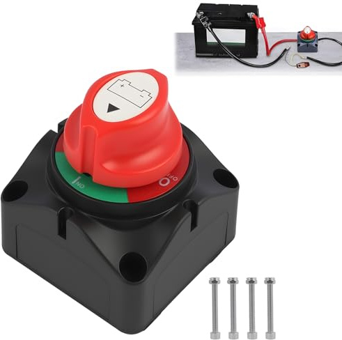 12V-24V ON/OFF Interruttore di Disconnessione Batteria, Staccabatteria Impermeabile per Auto, Barche, Veicoli KFZ, Marine e Caravan, Interruttore Principale della Batteria Protezione da Acqua