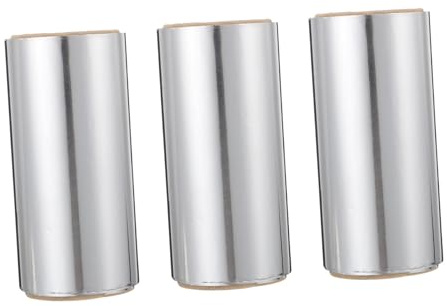SOIMISS Papier D'aluminium Épais et Mise en Évidence des Cheveux 3 Rouleaux Argentés en Feuille de Tin Foil pour Coloration Capillaire et Mèches pour Salons de Coiffure