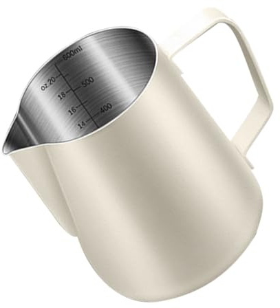 WEKADRIN Pichet à Lait Inoxydable Avec Marque De Mesure Intérieure Pot à Mousse Lait Anti-rouille Pour Cappuccino Et Latte Art