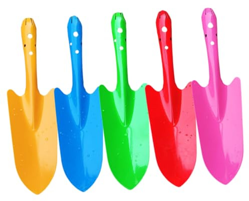 Yardenfun 5 pièces Lot à Main Métal Ergonomiques pour Jardinage Portable Outils Durables pour Plantation Transplantation Désherbage et Ameublissement Sol