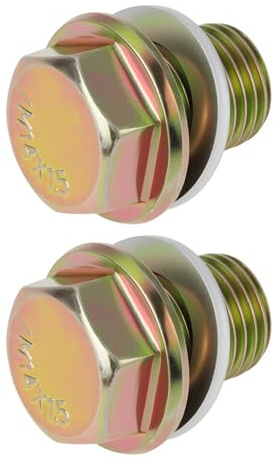 Briny River 2X Vis de Vidange de Carter D'huile M14x1,5 avec Rondelles Compatibles avec Suzuki Compatible avec Opel