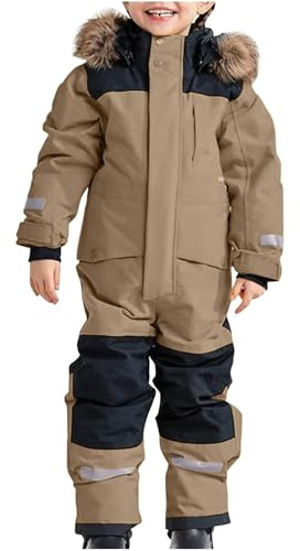 Barn Vattentät Varm Heltäckande Vinteroverall Utomhus Vinteroverall Småbarn Baby Pojkar Flickor Skidoverall