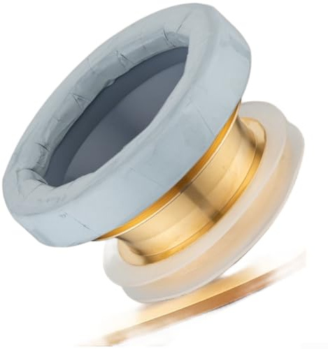 Anello flangiato in ottone per WC, guarnizione di tenuta a prova di odore, accessorio di scarico a prova di perdite, anello in gomma anti-riflusso per base WC (A)