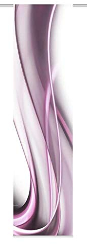 Home fashion SCHIEBEVORHANG DEKOSTOFF Digitaldruck ONDA, Stoff, Beere, 245 x 60 cm