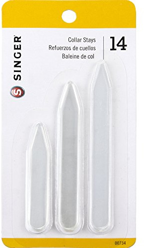 SINGER Assorted Sizes Plastic Collar Stays