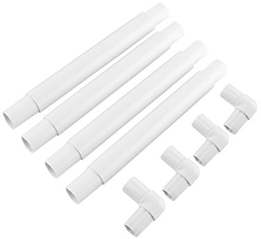 Cornice universale per ricamo a punto croce in plastica quadrata per ricamo, trapuntatura, punto croce, punto ago, pittura di seta (27,9 x 27,9 cm)