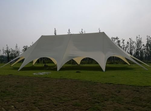 Commercial Wedding Event Graduation Stage Patio Party Beach Camping Triple Star Stretch Tent (57x25x16ft.)