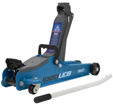 Trolley Jack 2 Tonne Low Profile Short Chassis - Blue