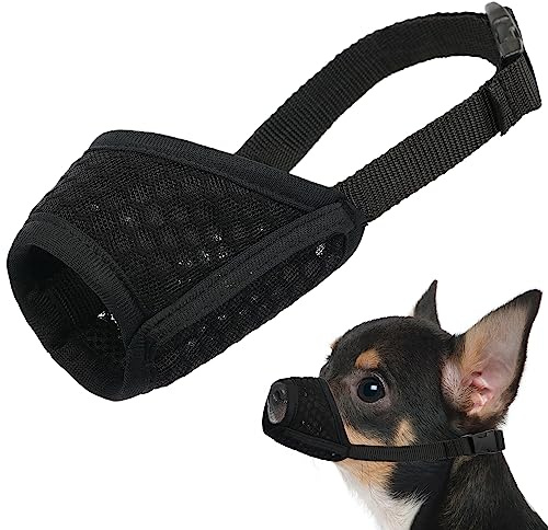 Mayerzon Muselière en Maille Souple pour Chiens de Petite, Moyenne et Grande Taille, Chihuahua, Caniche, Beagle, Teckel, Corgis, Labrador, pour Mordre, mâcher, toilettage Qui Permet de Boire haleter