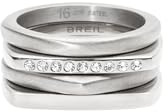 Breil TJ3202 Anello NEW TETRA in acciaio per donna (EU 14) | Collezione TETRA, Anello, Dimensione 14 cm, Gioiello idee regalo donna