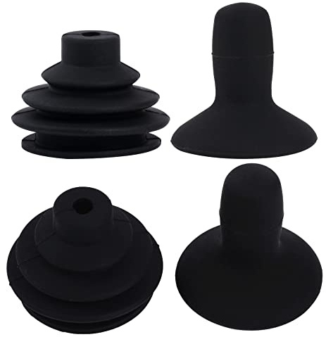 4 Pcs Electric Wheelchair Joystick Controller Knob and Gaiter Wheelchair Accessories Black Powerchair Mobility Aid Joystick Button Cap Power Chair Parts Joystick Knob