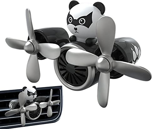 cypreason Voiture Cartoon Bear Pilot Désodorisant Ferrinisseur d'air Automobile Ventilateur Diffuseur Parfum Voiture Ventilateur Accessoires Voiture D'ornement