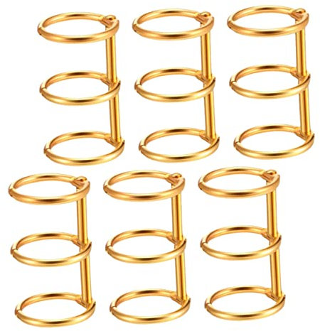MAGICLULU 6stücke Spiralbindungen Für Notizbücher Bindespiralen Aus Hochwertigem Material Ringordner Für Notizbücher Schnappringe Für Berichte Und Kalender Ringe Für Mit Sicherem Verschluss