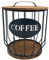 Comphic Cesta de Almacenamiento de CáPsulas de Café Huecas Soporte Organizador de CáPsulas de Café de Frutas para el Hogar Café Hotel Negro