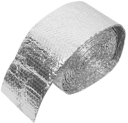 Housoutil Reflective Insulating Foam Roll Greenhouse Film Bubble Foil Insulation for Windows Wall Roof