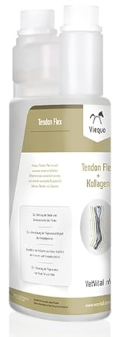 VetVital Viequo Tendon Flex + Kollagen | 1 l | Ergänzungsfuttermittel für Pferde | Mit MSM & Kollagen