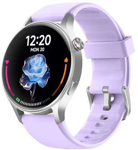 Smartwatch Herren Damen Rund mit Telefonfunktion,1.32 AMOLED Always-On-Display Uhr Herren,110+ Sportmodi Watch mit Pulsuhr Schlafmonitor,AI-Sprachassistent,IP68 wasserdicht Fitnessuhr für iOS Android