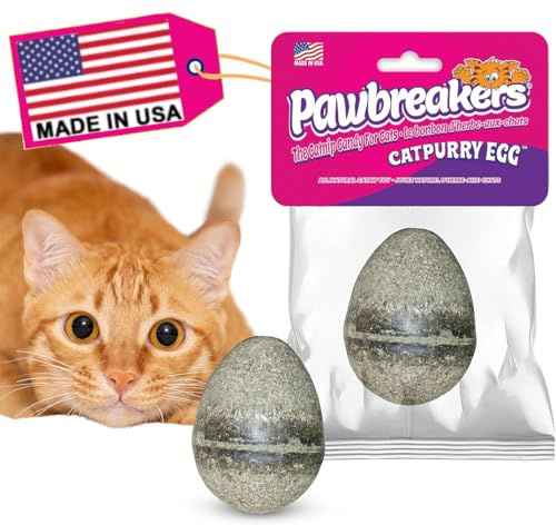 2 uova Catpurry: prelibatezze per gatti completamente naturali, dolcetti e giocattoli di erba gatta di grado medico, erba gatta per gatti per un gioco rilassato, sicuro e digeribile, ipoallergenico