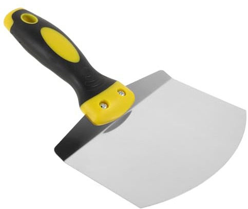 jojofuny Acciaio Inox Spatola Curva Lisciatura Precisa, Tavola Compatta Semicerchio, per Stucco e Intonaco per Pareti