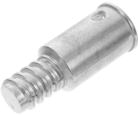 Generisch Wischkopf Stangenadapterspitze Teleskop-Verlängerungsstange Rakeladapter Verbindungsstück Aluminiumlegierung Besenstiel mit Gewindespitze Gewindestangenadapter Silver