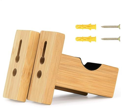 Baseballschläger-Ständer – 2 x Baseballschläger-Displayständer, Baseballschläger-Aufhänger, horizontaler Baseballschläger-Ständer mit Schraube, Batt-Halterung