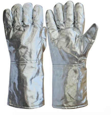 Guantes resistentes al calor Guantes aislantes de alta temperatura, guantes resistentes al calor, guantes de soldadura ignífugos, aislamiento ignífugo, guantes de papel de aluminio Aptos para hornos,