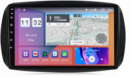HYGZYH 9'' Touchscreen 2 Din Android 13 Autoradio Bluetooth per Benz Smart 2014-2020 GPS Navigazione Satellitare Unità Principale Multimedia FM Ricevitore BT 4G 5G Wi-Fi SWC DSP Carplay M700S 8 core