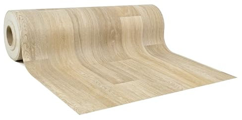 GIURI TESSUTI - Pavimento PVC - Rivestimento in Vinile H 100cm, Venduto al Metro Lineare per Uso Residenziale Moderato - Texture Antiscivolo Impermeabile e Supporto in Tessuto (LUVIRA HONEY)