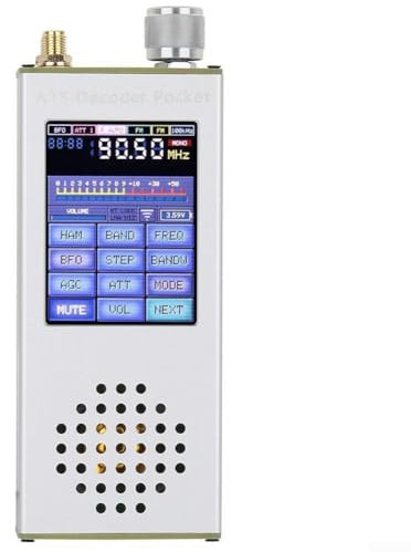 DAZZLEEX SI4732 Récepteur radio numérique avec écran tactile de 2,4 pouces FM SSB LW SW Band Support RDS Fonction intégrée Batterie 4000 mAh Type-C Charge Sortie audio