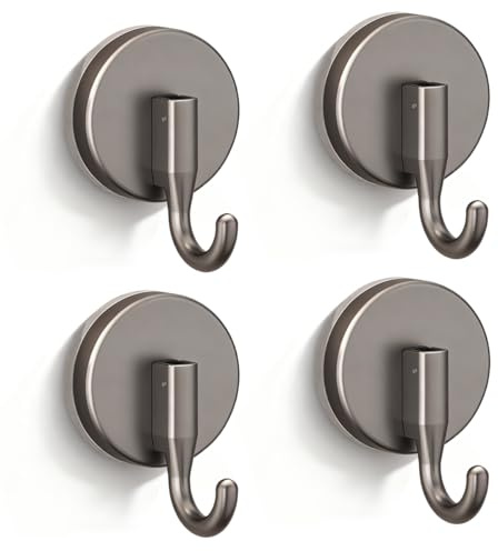 Drenky Gancho Ventosa Gris, 4 Piezas Ganchos de Succion Sin Taladro Toallero Ventosa Reutilizable Perchas Baño Para Colgar Toallas, Abrigos, Sombreros, Llaves