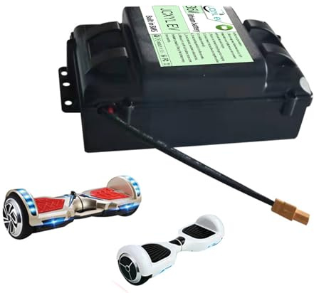 JCXYL EV Batería de 36 V (Compatible con 42 V) para Hoverboard, 2 Ah, 2,4 Ah, 4 Ah, 4,4 Ah, 5,2 Ah, 6 Ah, 6,4 Ah, batería de Litio Recargable para Patinete eléctrico autoequilibrado.,36v,3Ah