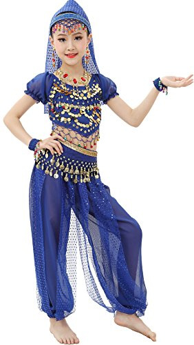 Astage Mädchen Short Sleeve Bauchtanz Kostüm Set Alle Ornamente