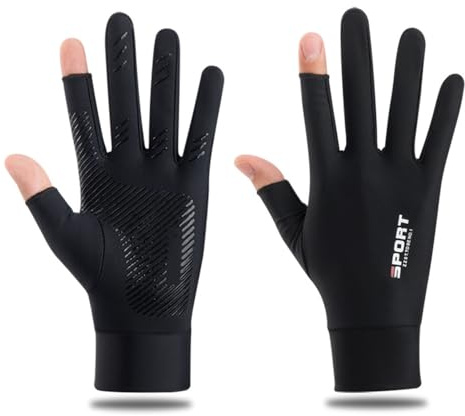 Shkalacar Guanti Estivi Protezione UV, Guanti Touchscreen Antiscivolo per Uomo Donna Guanti Traspiranti per Guidare Ciclismo Equitazione Arrampicata Golf Allenamento