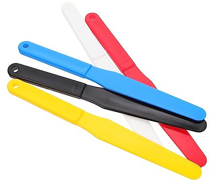 HAPINARY 5piezas Espátulas para Mezclar Pintura Portátiles Flexible para Pigmentos Arte y Pintura Herramientas Esenciales para Artistas