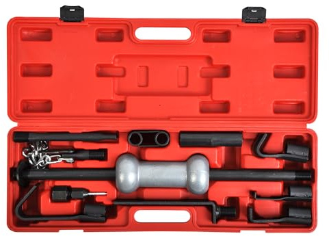 WINMAX TOOLS AUTOMOTIVE 13pc Comprehensive 10Lb Dent Puller Slide Hammer Body Repair Garage Tool