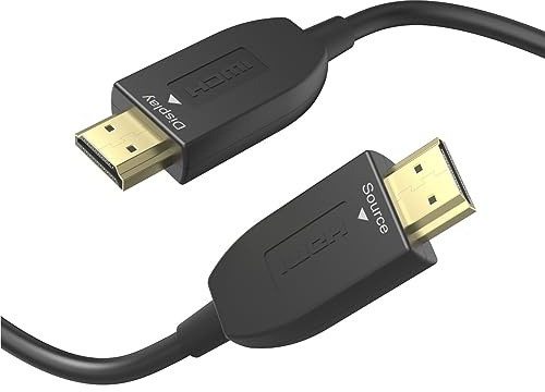 Hama HDMI Kabel High Speed 3m lang 8K (HDMI Cable, 4K @ 120 Hz, 8K @ 60 Hz, 48 Gbps, Monitorkabel optisch, HD Bildschirmkabel mit eARC, Ethernet, HDR, voll geschirmt, Knickschutz, vergoldete Stecker)