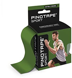 Pinotape Sport Tape Kinesiotape, Olive, 5 cm x 5 m, Wasserfest