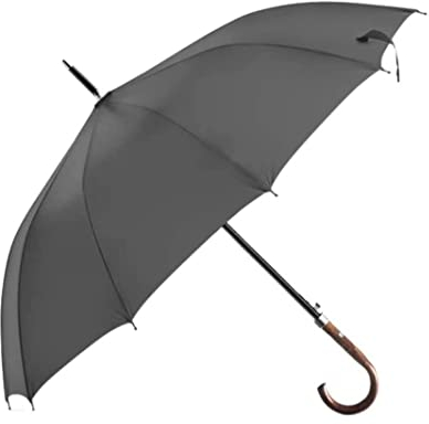 Sturmfest Regenschirm Regenschirme Retro-Golfschirm, Extra Großer, Automatischer, Offener Regenschirm Mit Holzgriff, Gentleman-Überdachung, Belüfteter Regenschirm Schirm Stark ( Color : A , Size : 95c