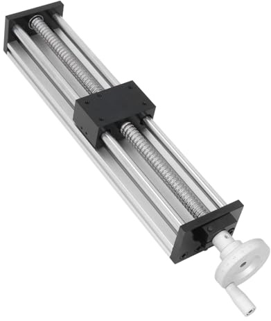 Guida Lineare, Tavola Scorrevole Manuale con Vite a Ricircolo di Sfere CNC, Corsa 300 Mm, per Fresatrice, con Volantino, per Apparecchiature di Ispezione CNC