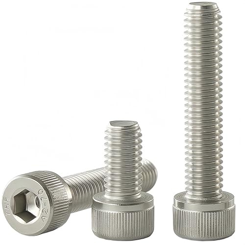 YIIFLY Tornillos Allen métricos M8x30 mm, cabeza Allen, acero inoxidable 304 (A2-70), tornillos cilíndricos Allen rosca completa, acabado brillante, rosca de máquina, cantidad: 20 unidades
