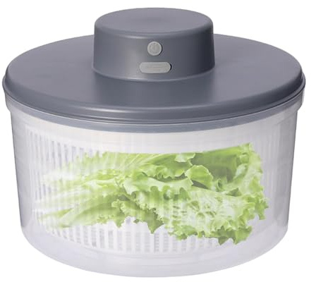 Essiccatore per verdure per insalata, centrifuga per insalata elettrica - Essiccatore per verdure 3L | Asciugatrice per insalata sicura e facile da usare Miscelatore elettrico versatile Strumento da c